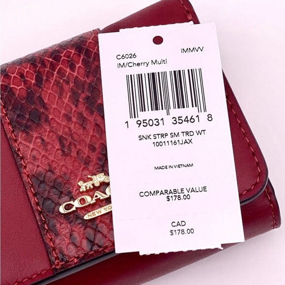 Coach Small Trifold Wallet In Colorblock - Picture 10 of 10